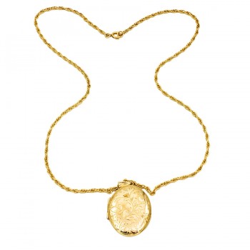 9ct Gold 12.6g 20 inch Locket with Chain
